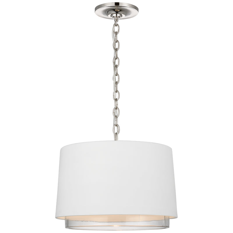 Visual Comfort Signature - S 5121PN-WHT/CG - LED Pendant - Sydney - Polished Nickel