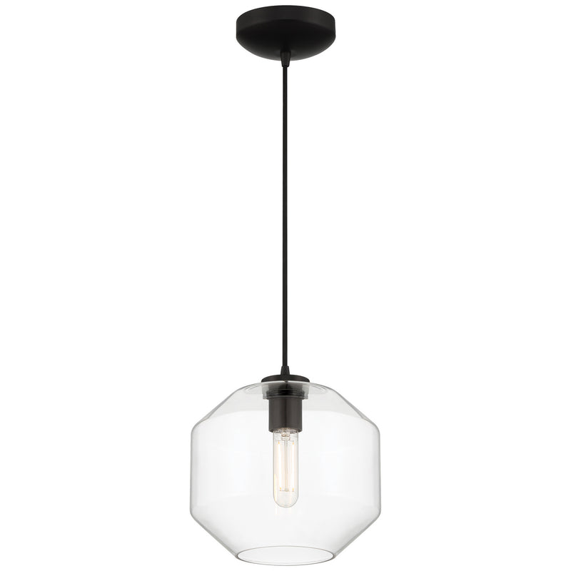 Access - 29011LEDDLP-BL/CLR - One Light Pendant - Clarity - Black