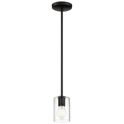 Access - 62585LEDDLP-MBL/CLR - One Light Pendant - Oslo - Matte Black