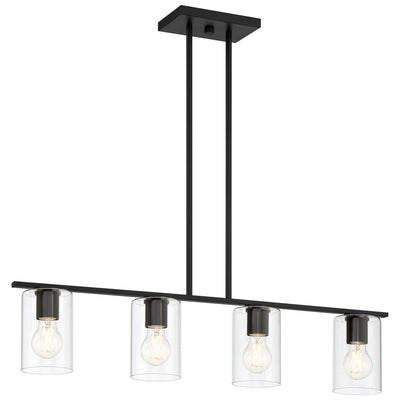 Access - 62586LEDDLP-MBL/CLR - LED Linear Pendant - Oslo - Matte Black