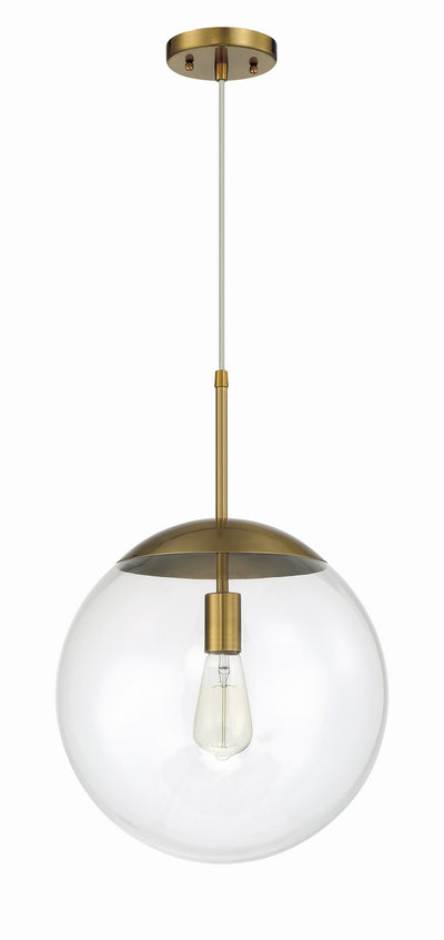 Craftmade - 56893-SB - One Light Pendant - Gaze - Satin Brass