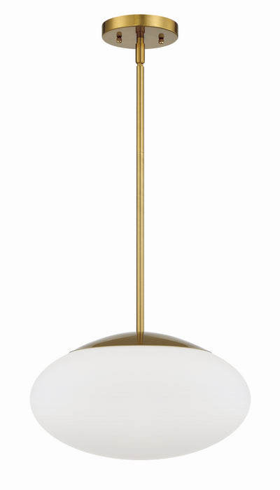 Craftmade - 56894-SB-WG - One Light Pendant - Gaze - Satin Brass