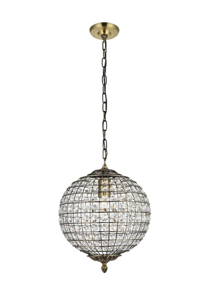 Elegant Lighting - LD5025 - One Light Pendant - Earlene - Antique Bronze