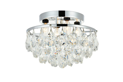 Elegant Lighting - LD9800F14C(872) - Four Light Flush Mount - Clara - Chrome