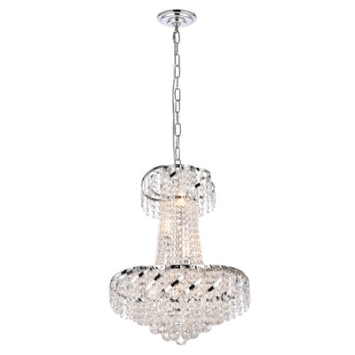 Elegant Lighting - VECA1D18C/RC - Six Light Pendant - Belenus - Chrome