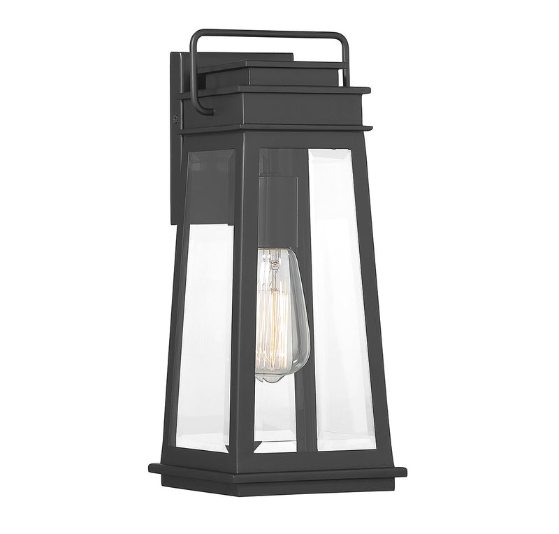 Savoy House - 5-812-BK - One Light Outdoor Wall Lantern - Boone - Matte Black