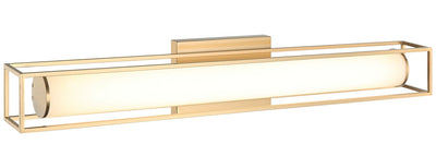 Matteo Lighting - S02326AG - LED Vanity - Flannigan - Aged Gold Brass