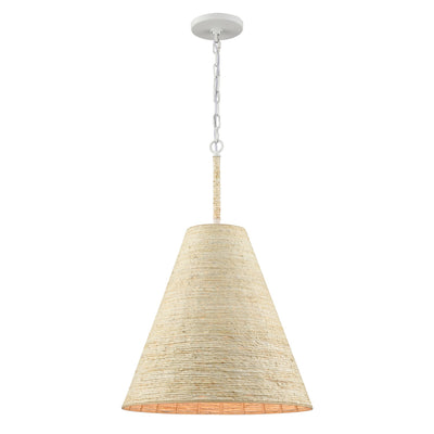 ELK Home - 32456/1 - One Light Pendant - Abaca - Textured White