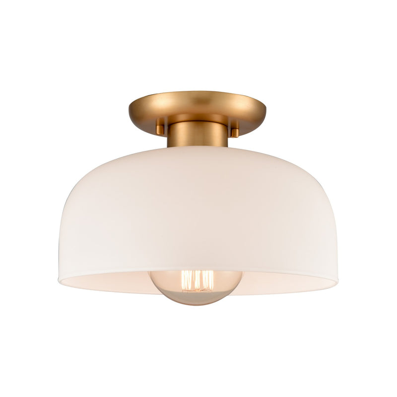 ELK Home - 89955/1 - One Light Semi Flush Mount - Brewer - Brushed Gold