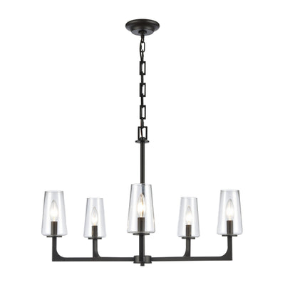 ELK Home - 89965/5 - Five Light Chandelier - Fitzroy - Matte Black