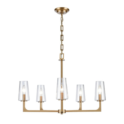 ELK Home - 89975/5 - Five Light Chandelier - Fitzroy - Lacquered Brass