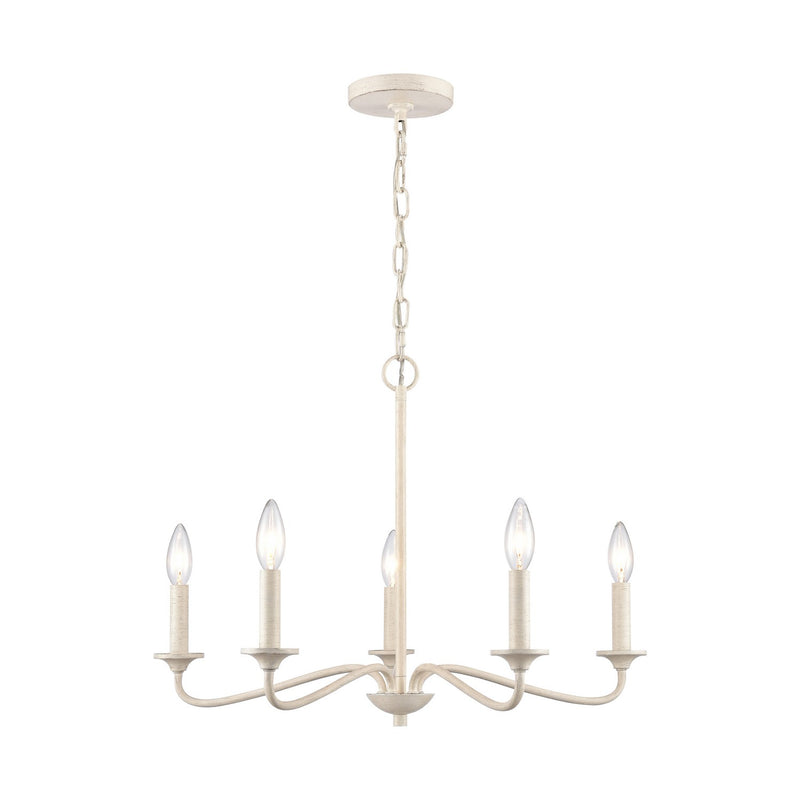 ELK Home - EC89686/5 - Five Light Chandelier - Quinn - Antique White