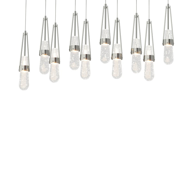 Link 10-Light Blown Glass Rectangular Pendant