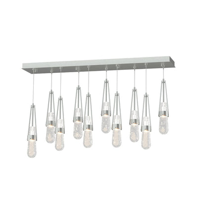 Link 10-Light Blown Glass Rectangular Pendant