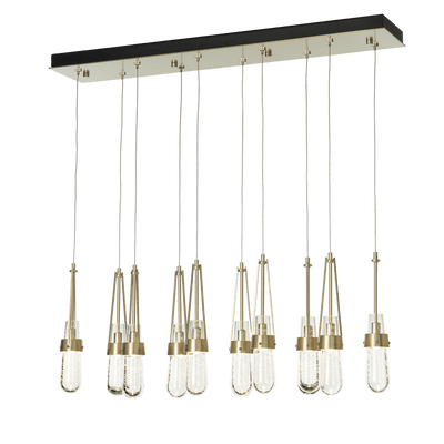 Link 10-Light Blown Glass Rectangular Pendant