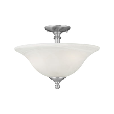 ELK Home - SL869678 - Three Light Semi Flush Mount - Riva - Brushed Nickel