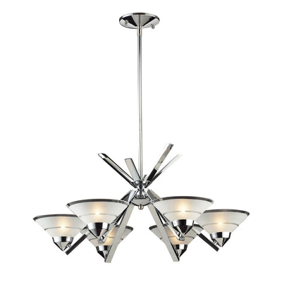 ELK Home - 1475/6 - Six Light Chandelier - Refraction - Polished Chrome