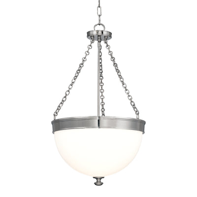 Hudson Valley - 327-PN - Three Light Pendant - Barrington - Polished Nickel