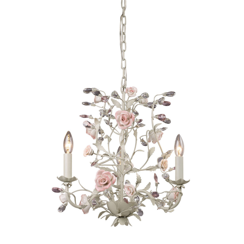 ELK Home - 8091/3 - Three Light Chandelier - Heritage - Cream