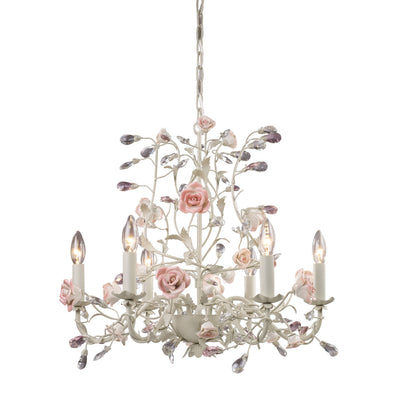 ELK Home - 8092/6 - Six Light Chandelier - Heritage - Cream