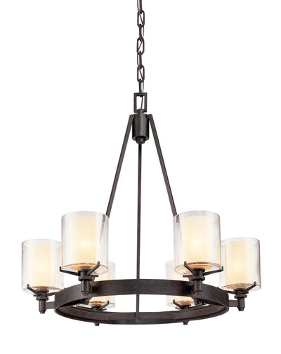 Troy Lighting - F1716FR - Six Light Chandelier - Arcadia - French Iron