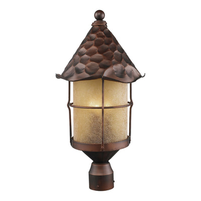 ELK Home - 389-AC - Three Light Outdoor Post Mount - Rustica - Antique Copper