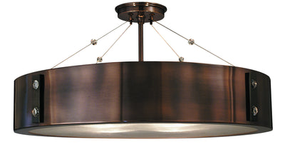 Framburg - 5394 RB/EB - Four Light Flush / Semi-Flush Mount - Oracle - Roman Bronze with Ebony Accents