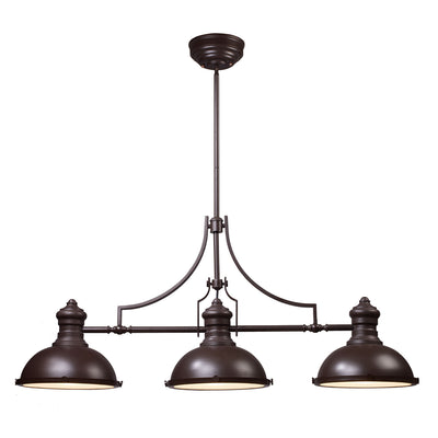 ELK Home - 66135-3 - Three Light Linear Chandelier - Chadwick - Oiled Bronze