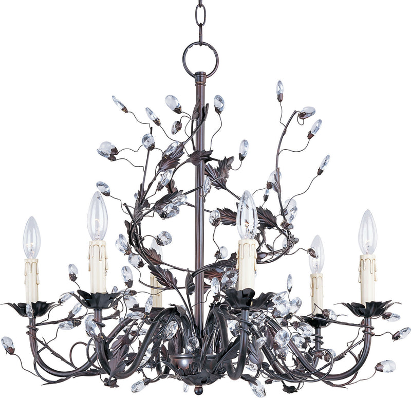 Maxim - 2851OI - Six Light Chandelier - Elegante - Oil Rubbed Bronze