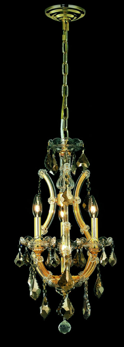 Elegant Lighting - 2800D12G-GT/RC - Four Light Pendant - Maria Theresa - Gold