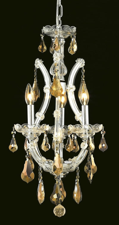 Elegant Lighting - 2801D12C-GT/RC - Four Light Chandelier - Maria Theresa - Chrome