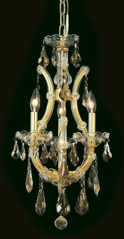 Elegant Lighting - 2801D12G-GT/RC - Four Light Chandelier - Maria Theresa - Gold