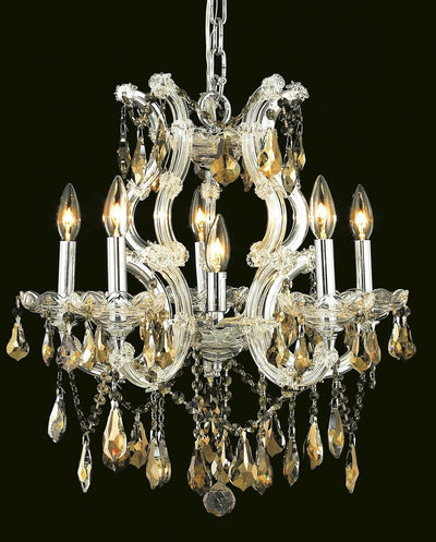 Elegant Lighting - 2801D20C-GT/RC - Six Light Chandelier - Maria Theresa - Chrome