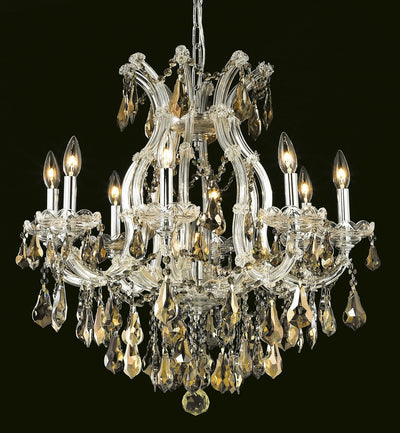 Elegant Lighting - 2801D26C-GT/RC - Nine Light Chandelier - Maria Theresa - Chrome