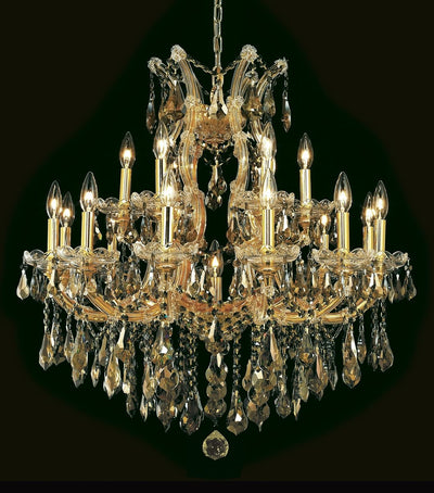 Elegant Lighting - 2801D30G-GT/RC - 19 light Chandelier - Maria Theresa - Gold