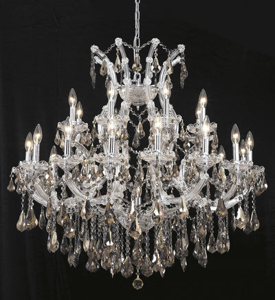 Elegant Lighting - 2801D36C-GT/RC - 24 Light Chandelier - Maria Theresa - Chrome