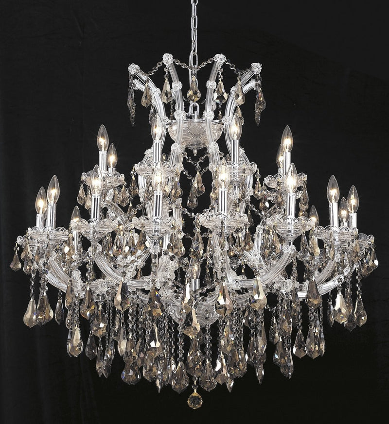 Elegant Lighting - 2801D36C-GT/RC - 24 Light Chandelier - Maria Theresa - Chrome