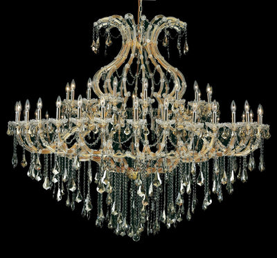 Elegant Lighting - 2801G72G-GT/RC - 49 Light Chandelier - Maria Theresa - Gold