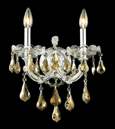 Elegant Lighting - 2801W2C-GT/RC - Two Light Wall Sconce - Maria Theresa - Chrome