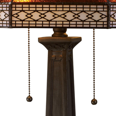 Stone Filigree Table Lamp