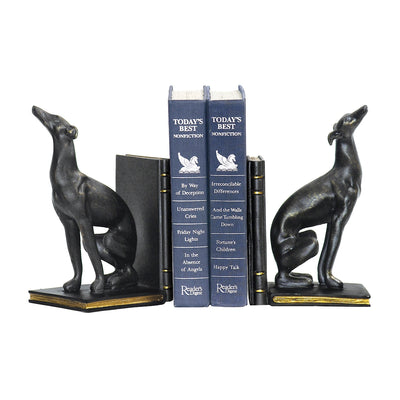 ELK Home - 4-83032 - Bookend - Set of 2 - Greyhound - Black