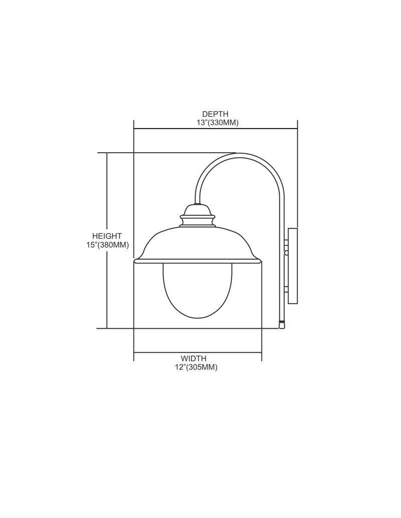 Streetside Cafe Outdoor Wall Sconce