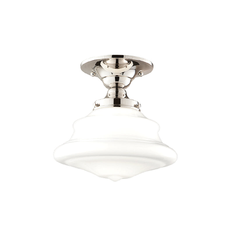 Hudson Valley - 3409F-PN - One Light Semi Flush Mount - Petersburg - Polished Nickel