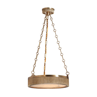 Hudson Valley - 516-AGB - Four Light Pendant - Lynden - Aged Brass