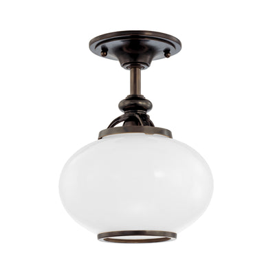 Hudson Valley - 9809F-OB - One Light Semi Flush Mount - Canton - Old Bronze