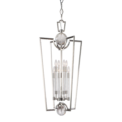 Hudson Valley - 3022-PN - Eight Light Pendant - Waterloo - Polished Nickel