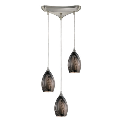 ELK Home - 31133/3ASH - Three Light Pendant - Formations - Satin Nickel