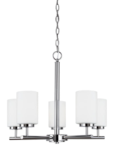 Generation Lighting - 31161-05 - Five Light Chandelier - Oslo - Chrome