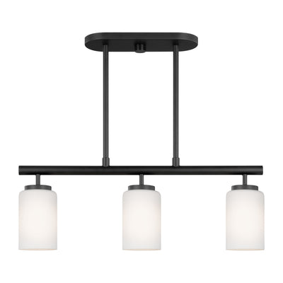 Generation Lighting - 66160-112 - Three Light Island Pendant - Oslo - Midnight Black