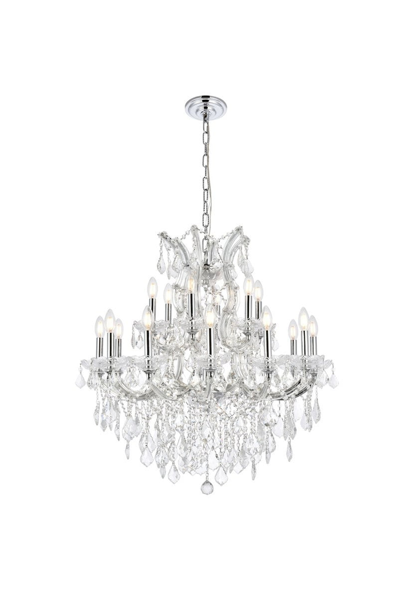 Elegant Lighting - 2800D30C/RC - 19 light Chandelier - Maria Theresa - Chrome